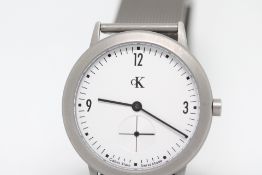 Gents Swiss Made Calvin Klein Bracelet Watch.