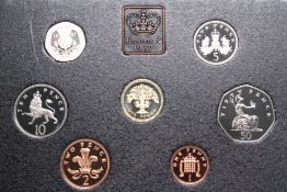 1987 United kingdom proof coin collection from the