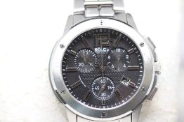 Gents Stainless Steel Rotary R & Co Hand Made Quartz Watch in Rotary Box.