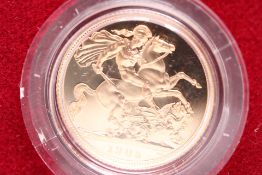 1985 Proof full sovereign with case & coa