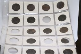 Collection of one pence coins earliest 1863 - 15 i