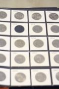 Album of British silver coins