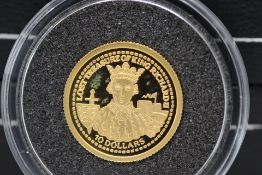 2003 King Richard II gold coin - 24ct gold 13.92mm