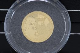 2008 Charles Darwin gold coin 24ct gold 13.92mm