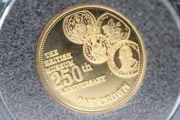 2009 British Museum 250th anniversay gold coin - one crown 24 ct gold 13.92mm