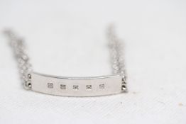 Silver ID bracelet
