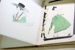 Drawing & scrap book from the early 1900's