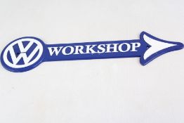 Cast iron VW workshop sign