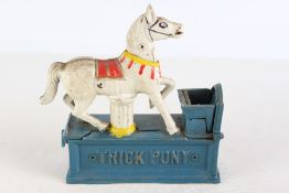 Hubley Cast Iron Trick Pony Mechanical Bank