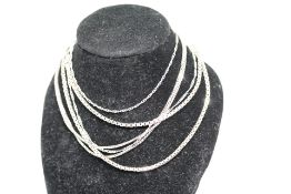 3x Silver chains