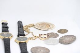 Collection of wristwatches & pocket watch faces