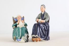 2 Royal Doulton figures The cup of tea x twilight