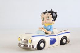 Betty Boop car on the road figure