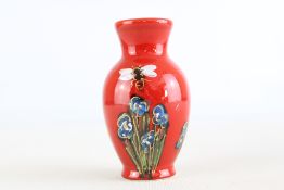 Anita Harris bee vase signed in gold