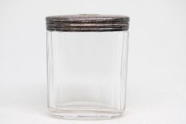 Silver lidded jar