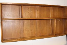 Mid-century Modern Ercol Elm Wall Hanging Plate Rack