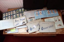 A Collection of 1930s Cigarette Card Albums and Loose Cards