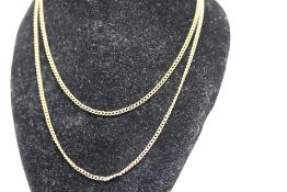 9ct Gold necklace Weight 3.7g