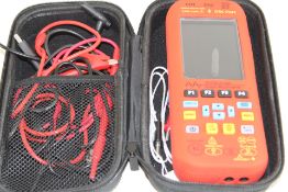 Red Portable 50MHz Handheld Oscilloscope and Graph Multimeter
