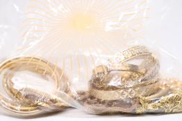 Bag of unsorted costume jewellery