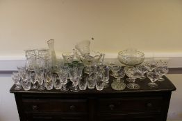 A Collection of Cut and Pressed Glass Tableware