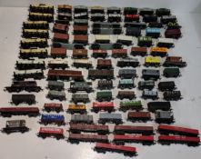 Approx. ninety-three items of rolling stock to include cable reels, cement wagons, coal carts and