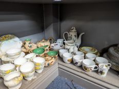 Mixed ceramics to include Royal Worcester Evesham, Portmerion Botanic Garden, Royal Grafton and
