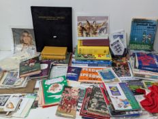 Mixed sporting ephemera from the 1950s onwards to include Football, Cricket, Speedway, Athletics and
