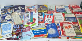 A collection of football programmes from 1950s onwards to include Manchester United, Spurs, West