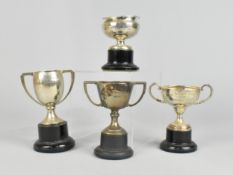 A Collection of Four Silver Trophies, All C.1930, One for 1936 The Baily Cup Bronze Division,