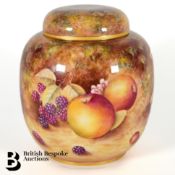 Royal Worcester Fallen Fruit Ginger Jar and Cover