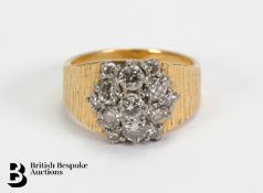 18ct Diamond Floral Ring