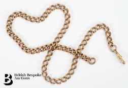 Vintage 9ct Rose Gold Fob Chain