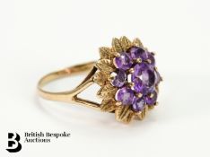 9ct Gold Amethyst Ring