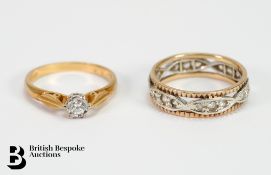 9ct Gold and 14ct Gold Rings