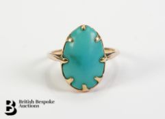 9ct Gold and Turquoise Ring