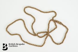 Vintage 9ct Rope and Bead Link Chain