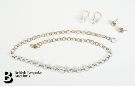 Pair of 14ct Crystal Drop Earrings