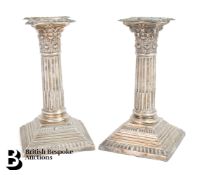 Pair of Silver Candlesticks