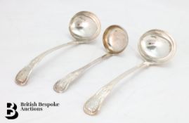 Scottish Silver Sauce Ladles