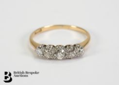 18ct Gold Five Stone Diamond Ring