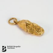 Gold Nugget Pendant