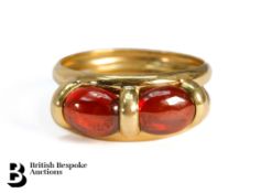 18ct Yellow Gold Two Stone Ring