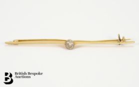 18ct Bar Brooch