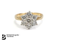 18ct Diamond Floral Ring