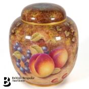 Royal Worcester Fallen Fruit Ginger Jar and Cover