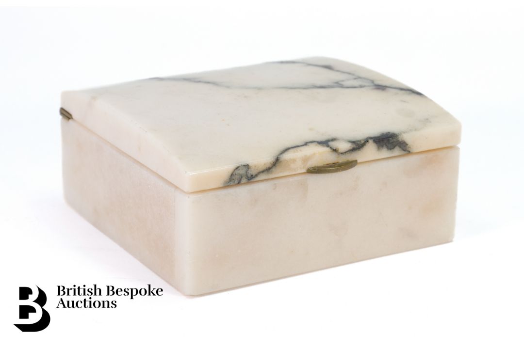 Marble Desk Caddy and Pens - Image 3 of 11