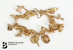 9ct Gold Charm Bracelet