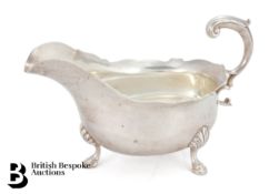 Victorian Silver Sauce Boat
