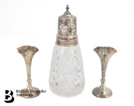 Glass and Silver Topped Caster